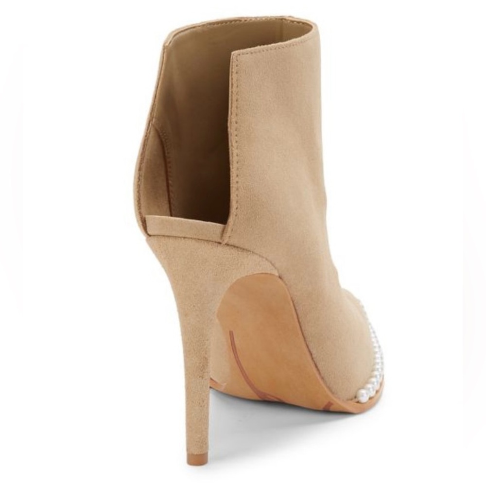NWOT Karl Lagerfeld Studded Suede Stiletto Booties - Picture 3 of 6